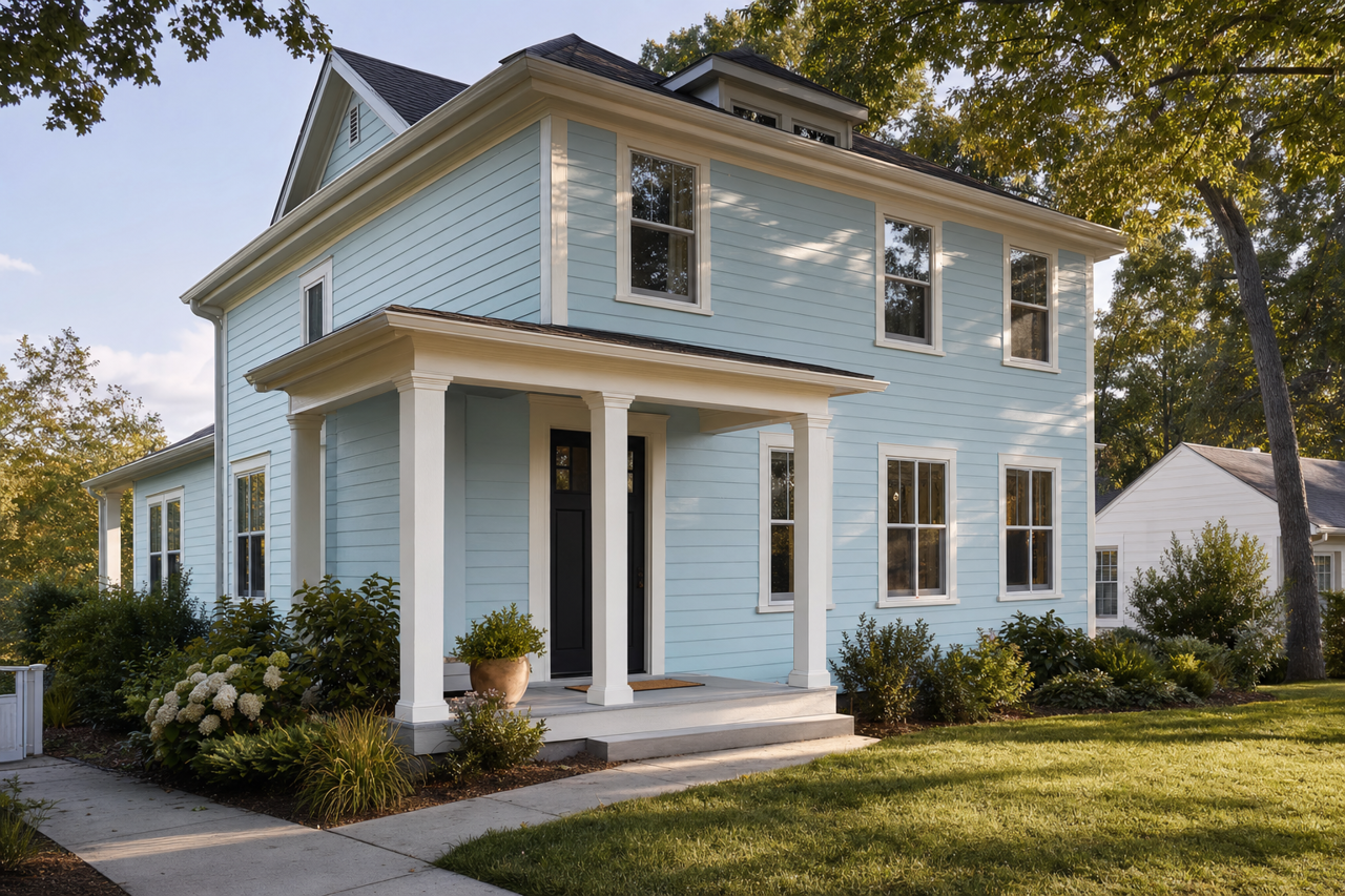 Rain Dance by Valspar on exterior