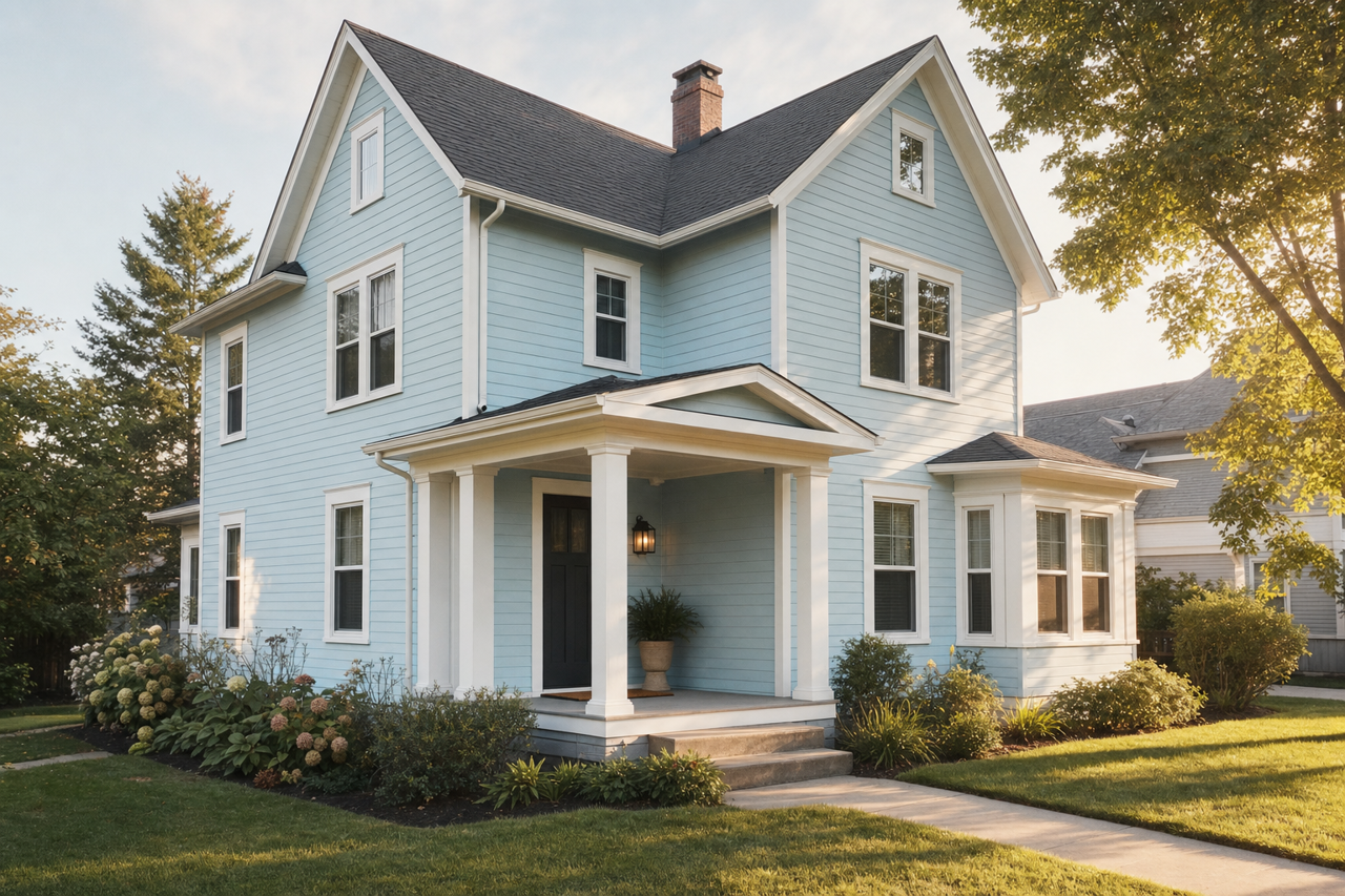 Summer Sky by Valspar on exterior