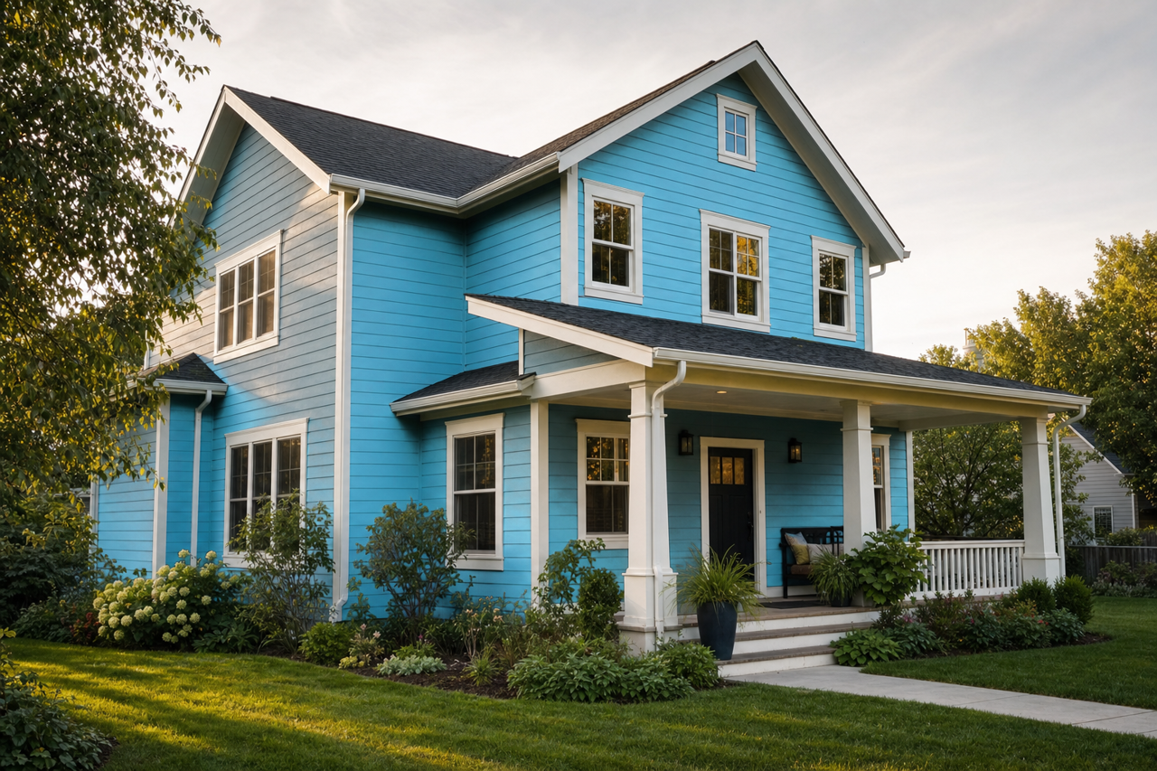 Ocean Sigh by Valspar on exterior