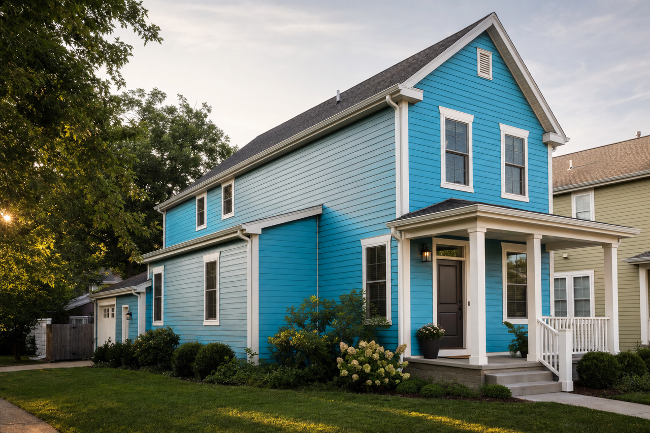 Pool Party by Valspar on exterior