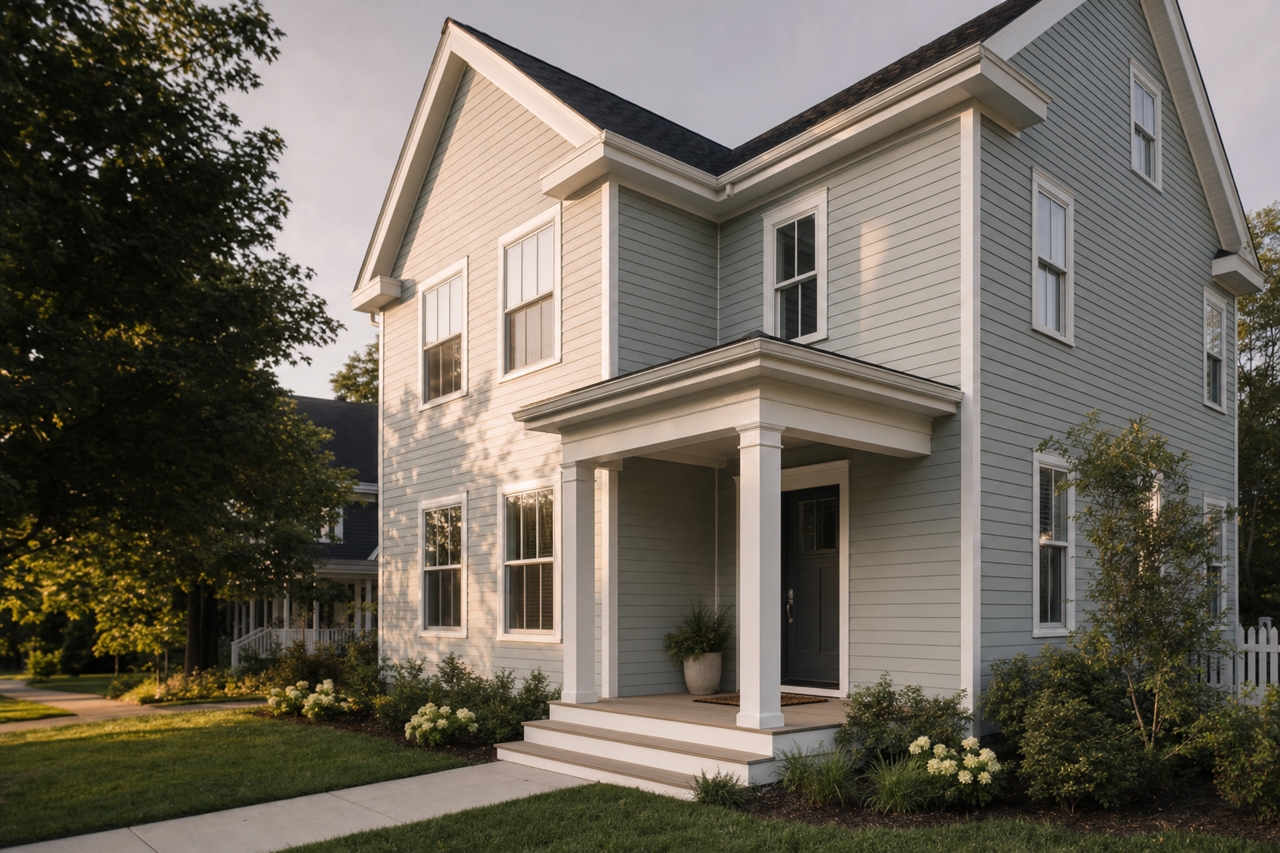 Smoke Infusion by Valspar on exterior