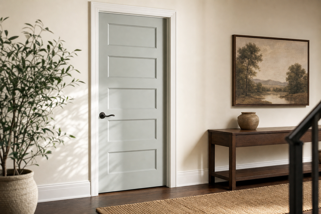 Smoke Infusion by Valspar on interior-doors