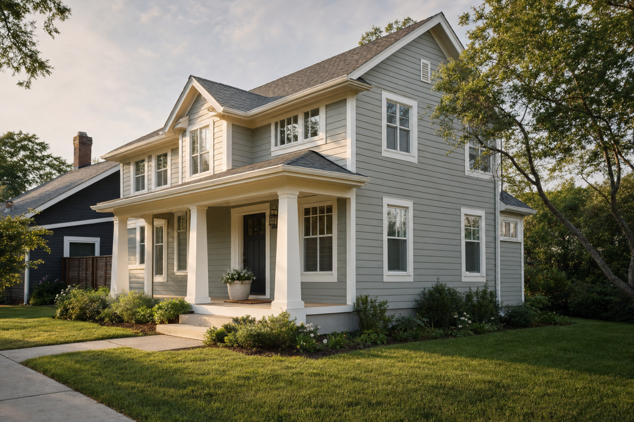 Seafoam Storm by Valspar on exterior