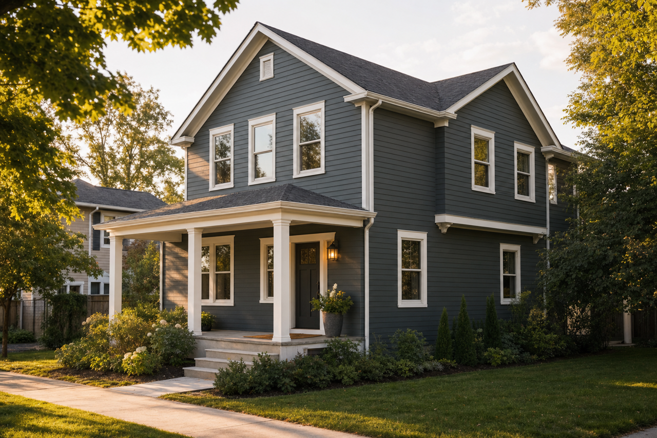 Sable Calm by Valspar on exterior