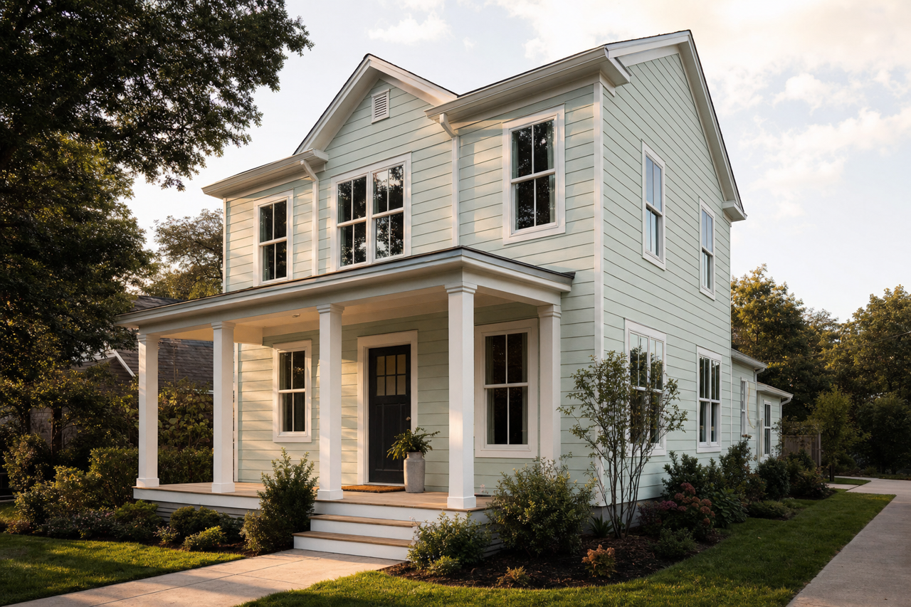 Distant Valley by Valspar on exterior