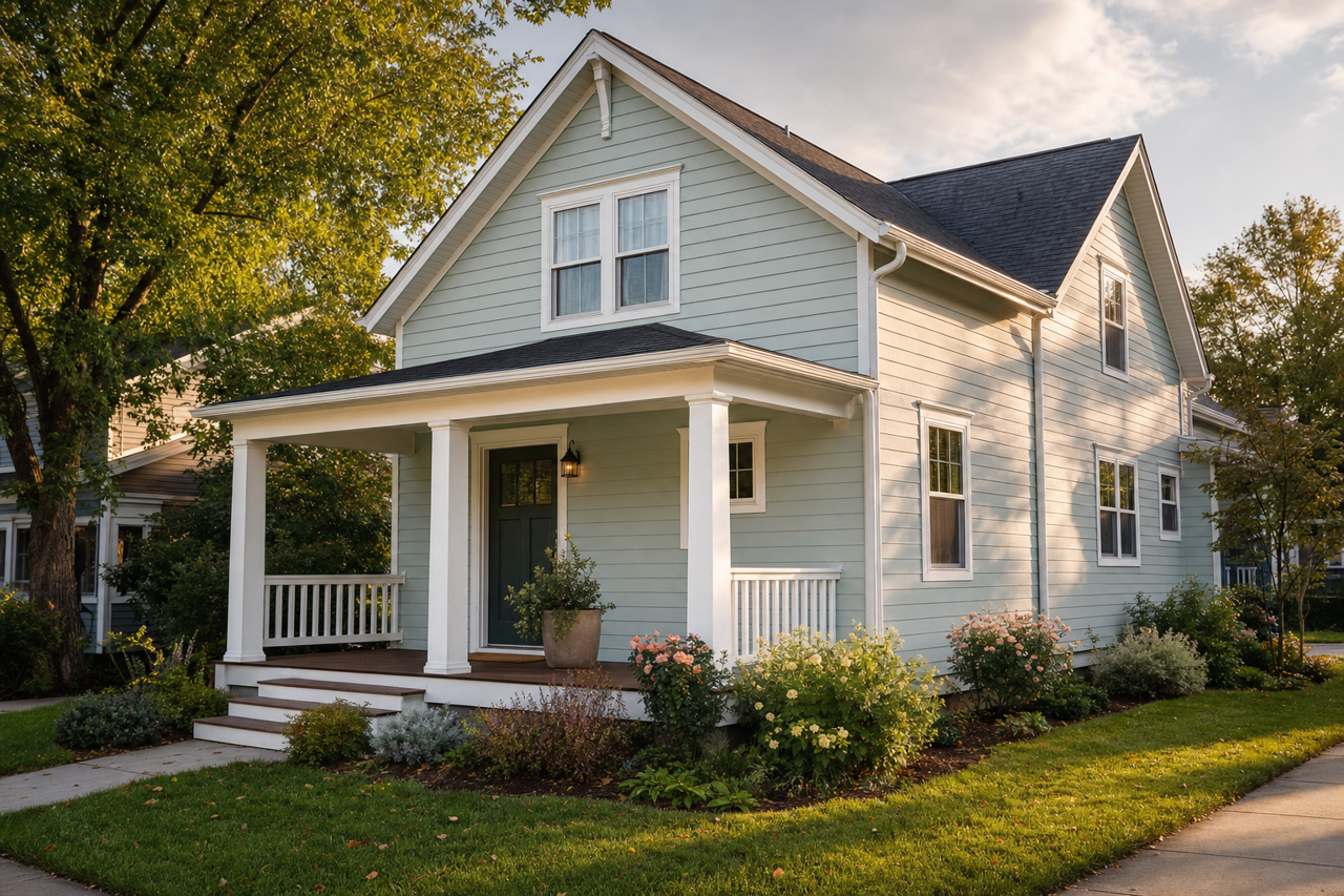 Sparkling Lake by Valspar on exterior