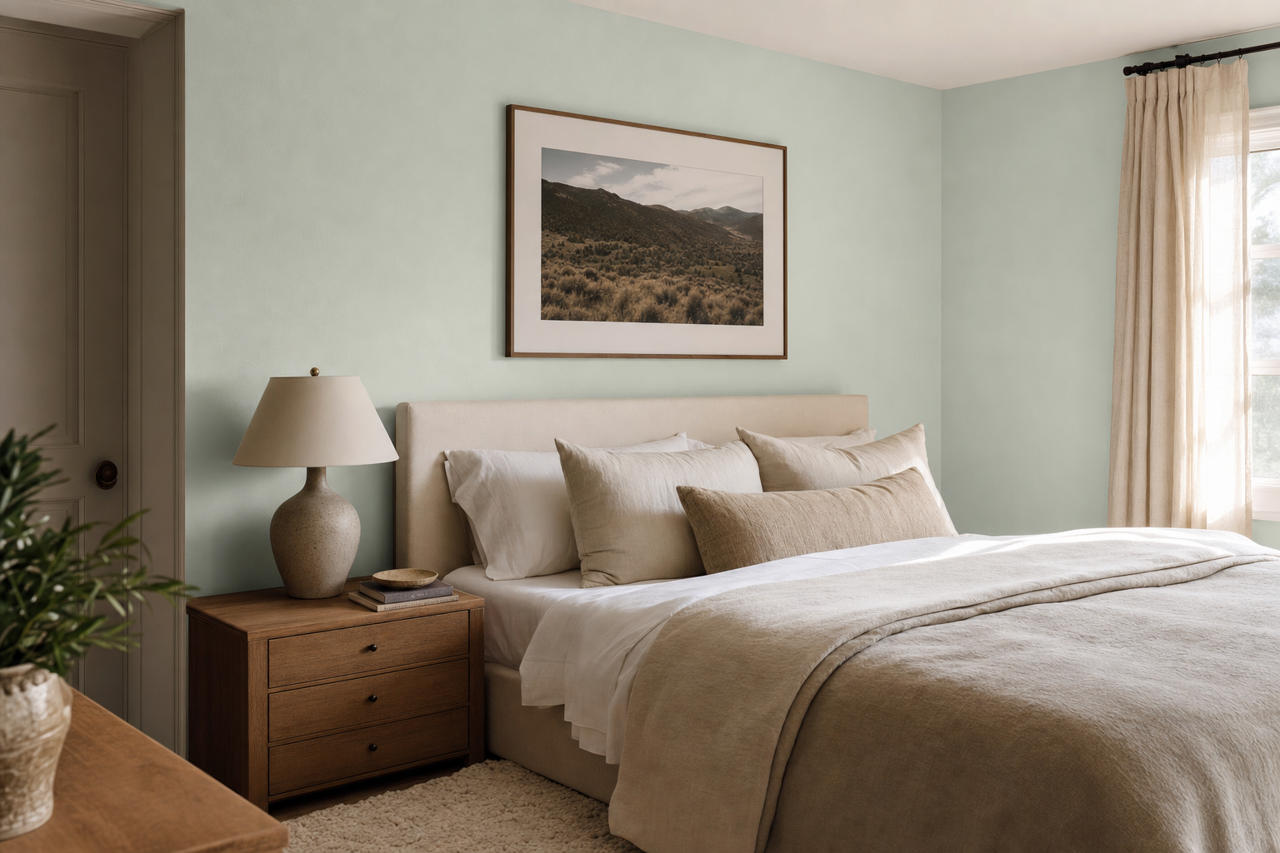 Sparkling Lake by Valspar on interiors