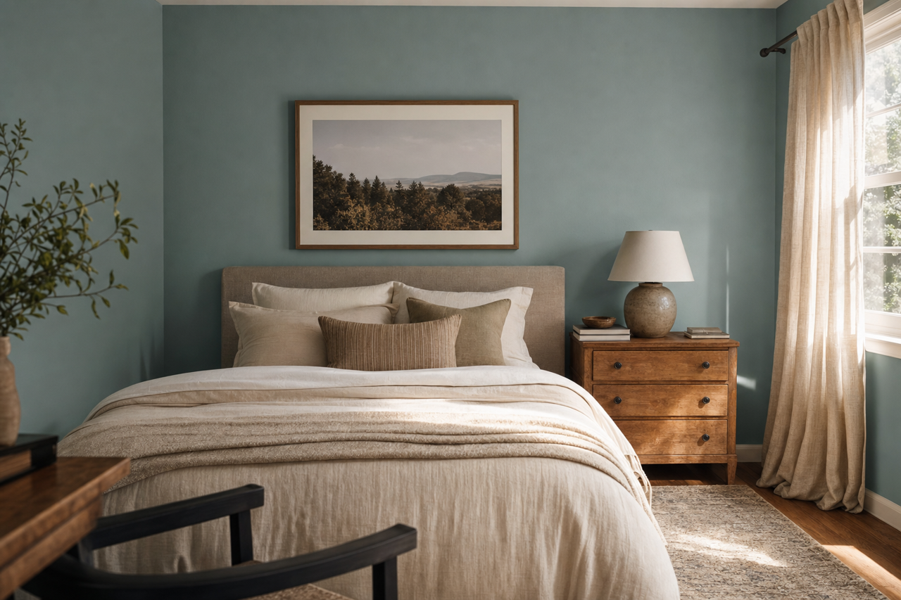 Villa Blue by Valspar on interiors