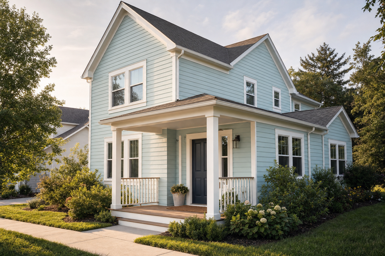 Dreamy Clouds by Valspar on exterior
