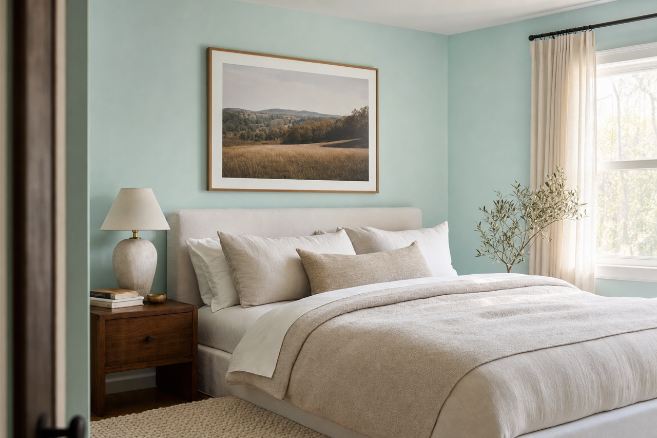 Dreamy Clouds by Valspar on interiors