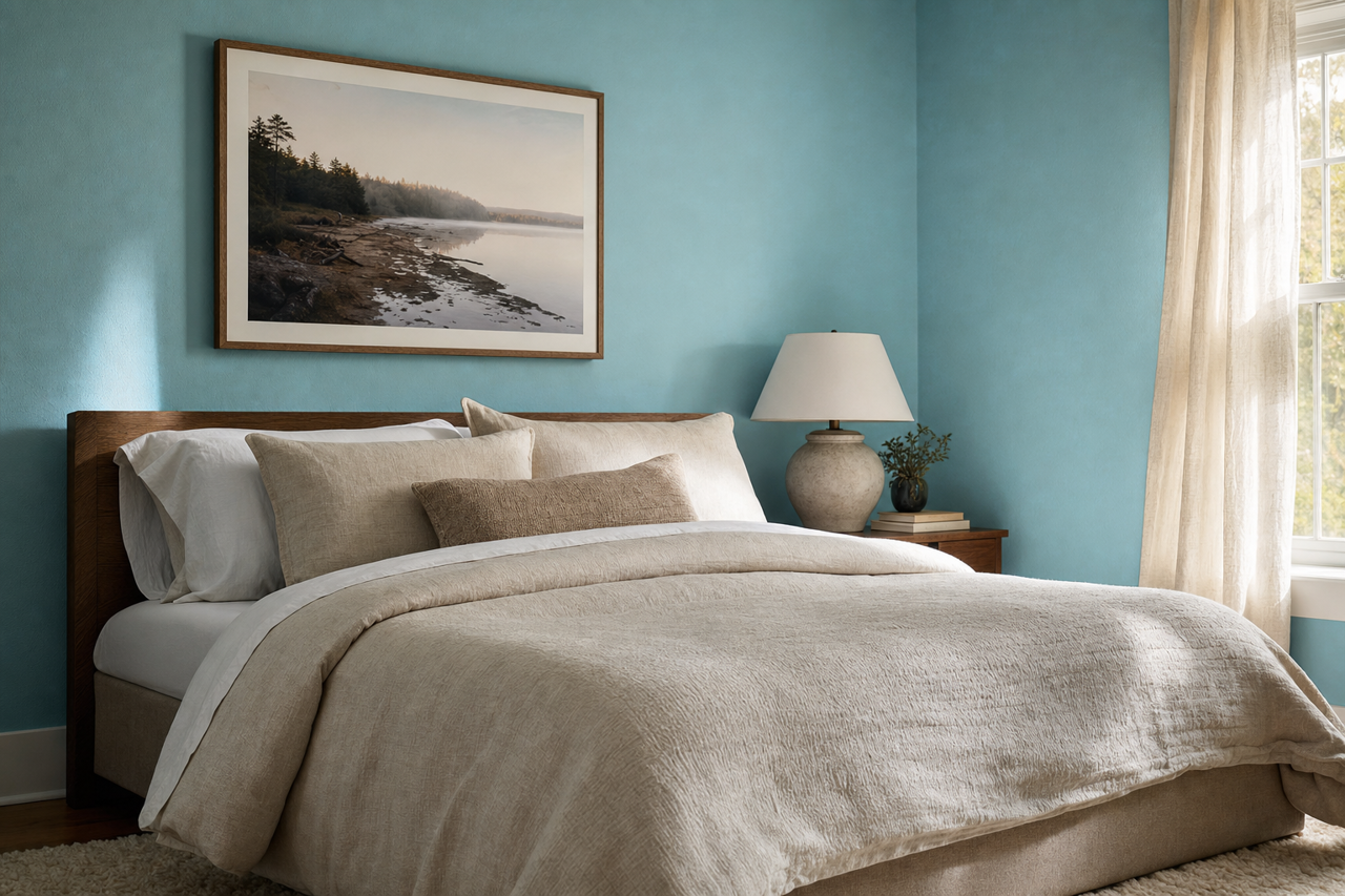 Tidal Wave by Valspar on interiors
