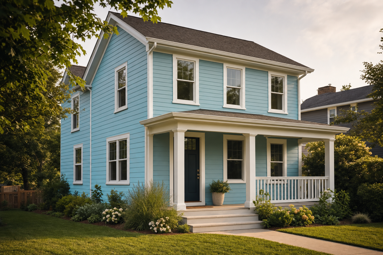 Sea Serenade by Valspar on exterior
