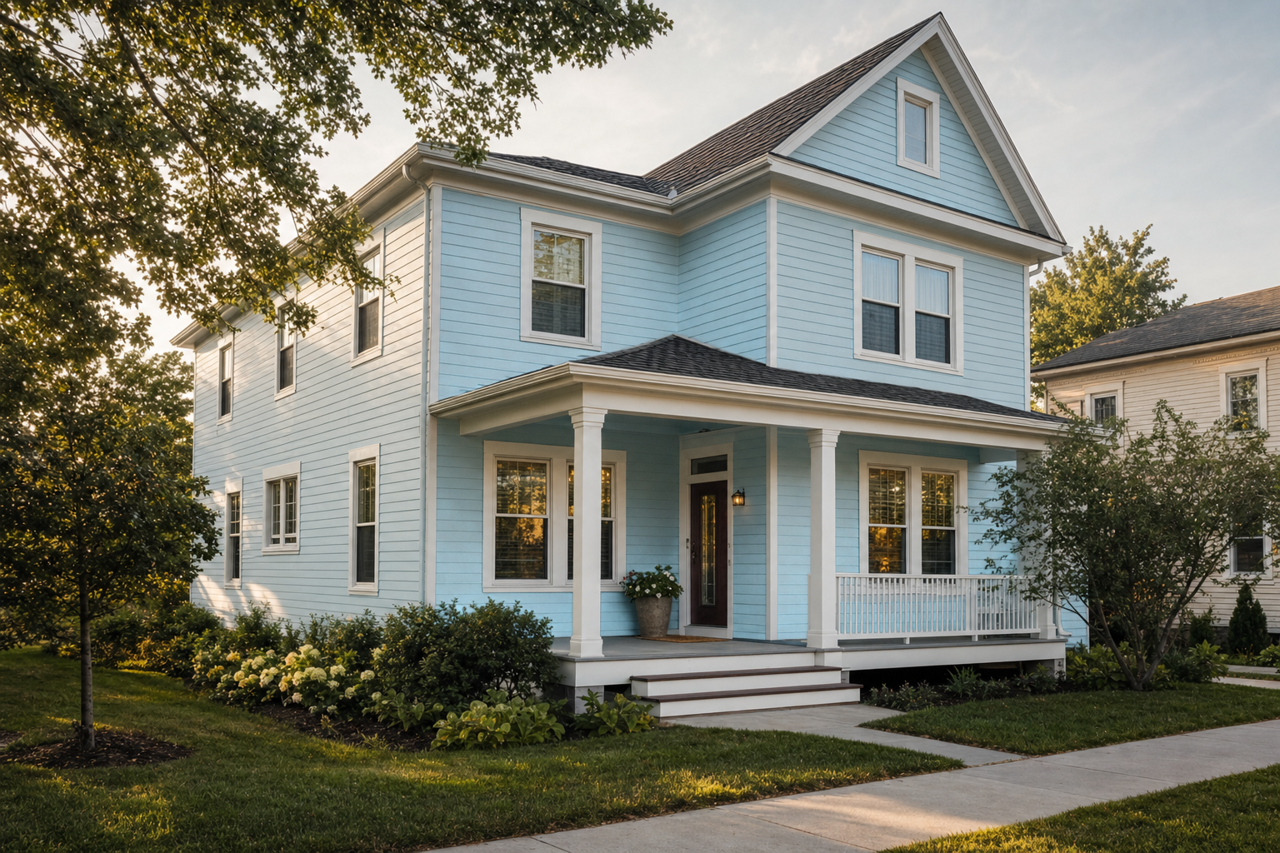 Misty by Valspar on exterior