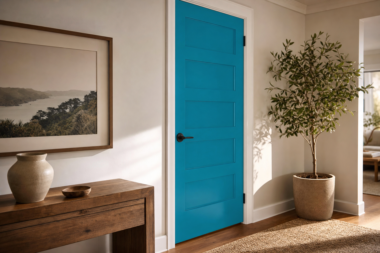 Garden Pool by Valspar on interior-doors