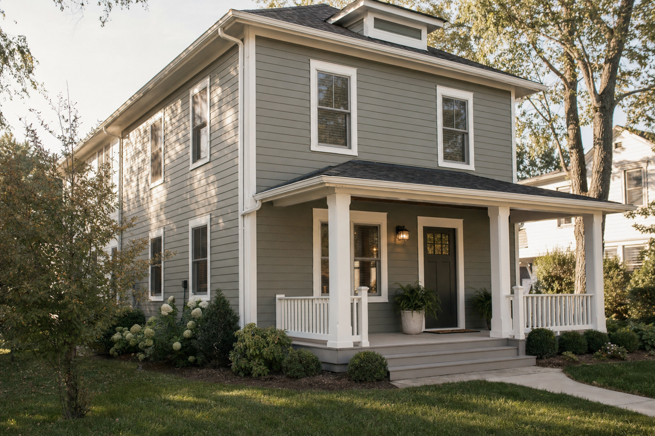 Cottage Lattice Green by Valspar on exterior