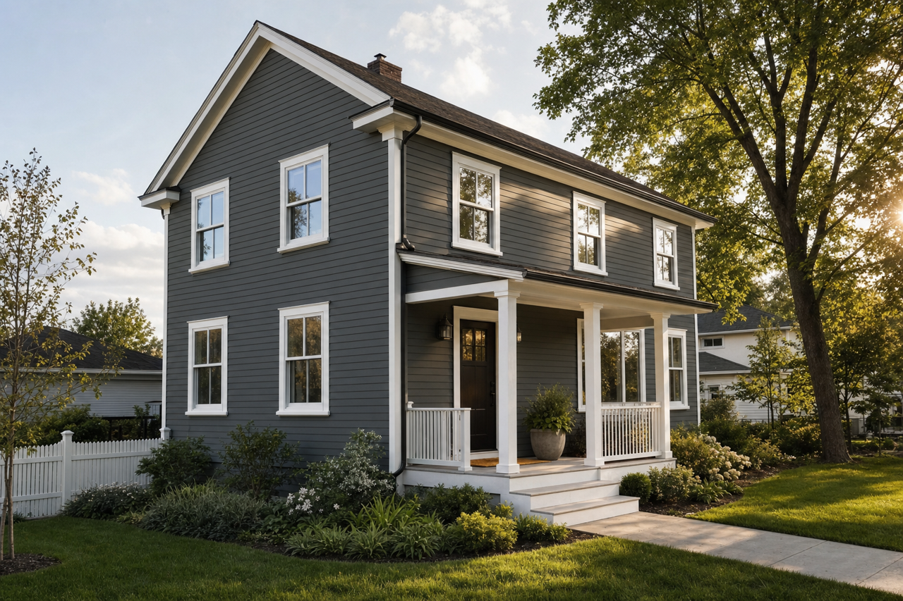 Blackened Pine by Valspar on exterior