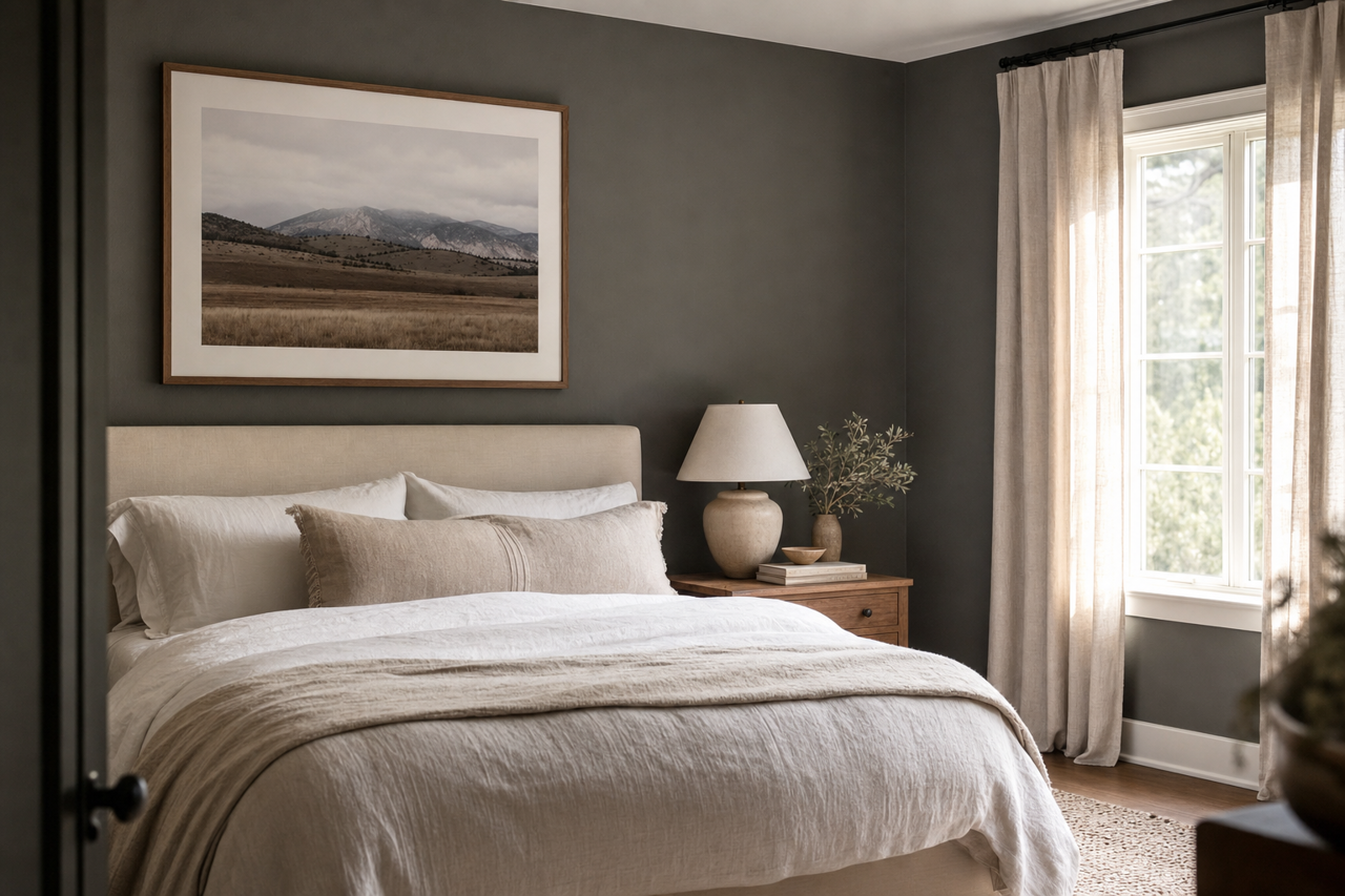 Blackened Pine by Valspar on interiors