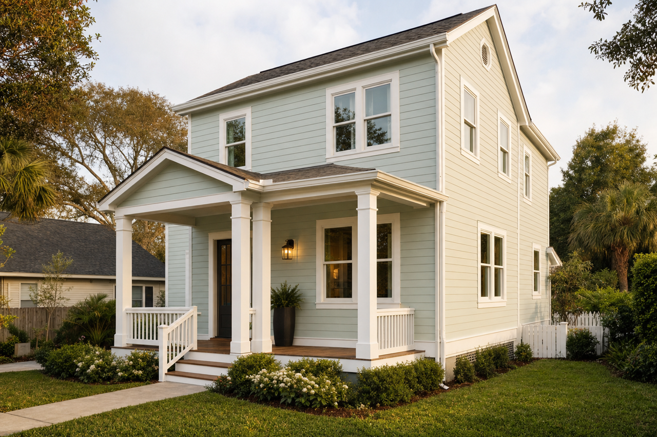 Sage Bud by Valspar on exterior