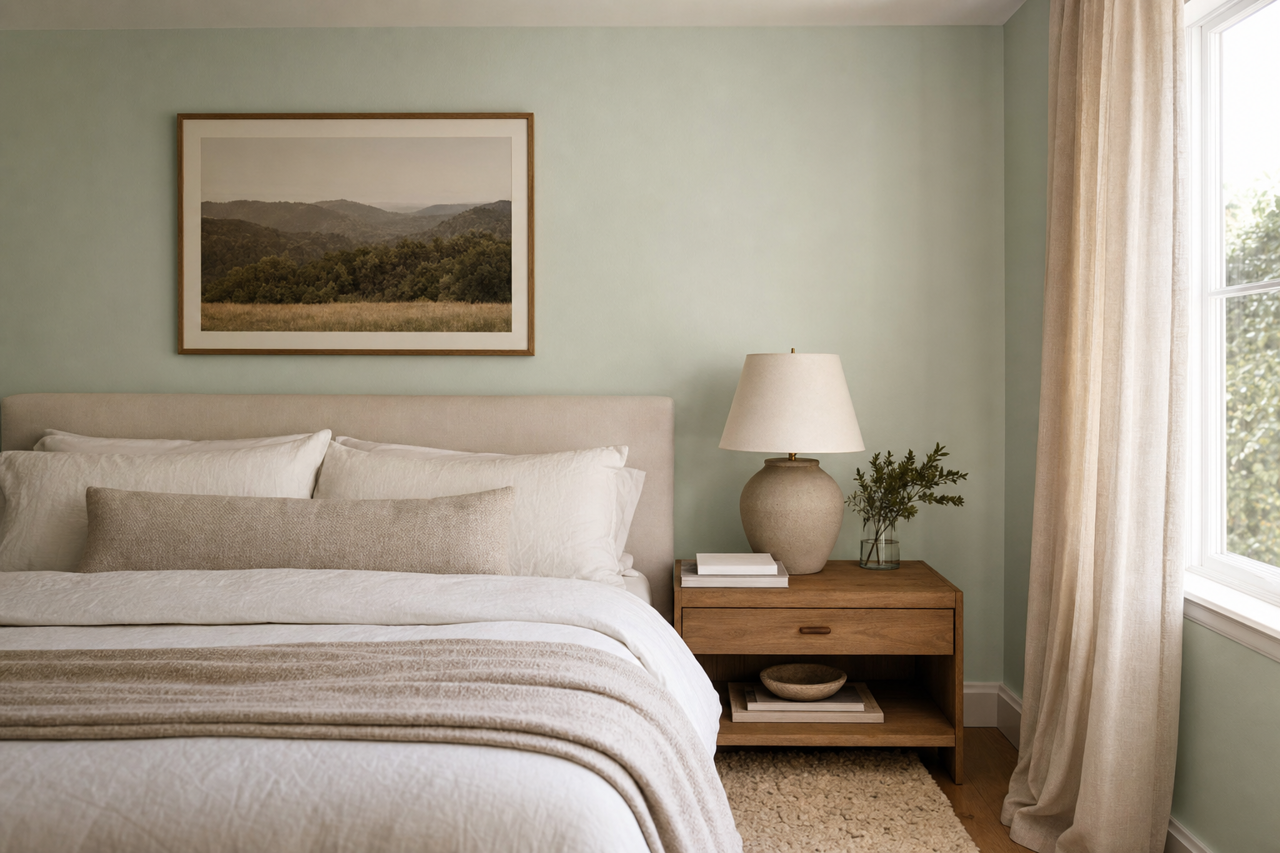 Frosty Grass by Valspar on interiors