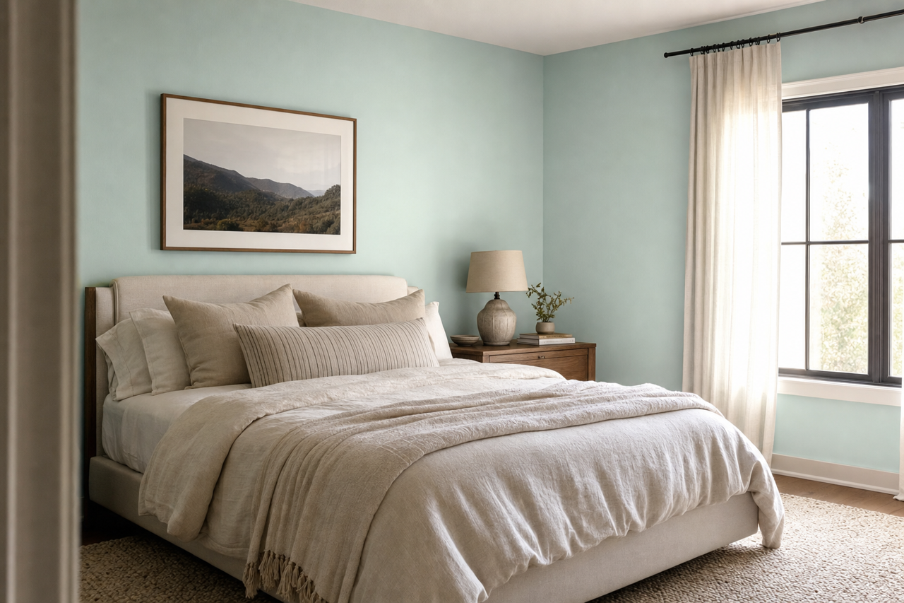 Aquatic Edge by Valspar on interiors