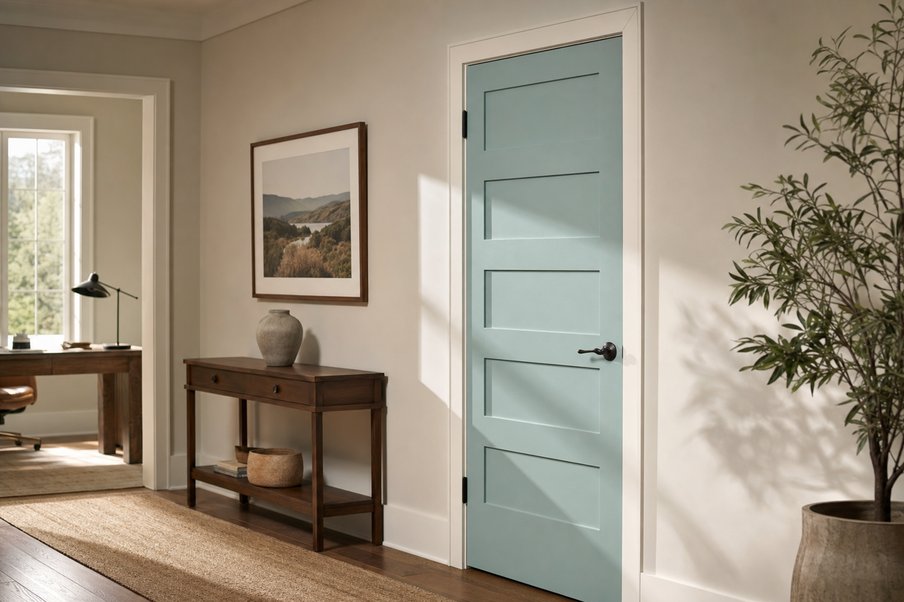 Lake Country by Valspar on interior-doors