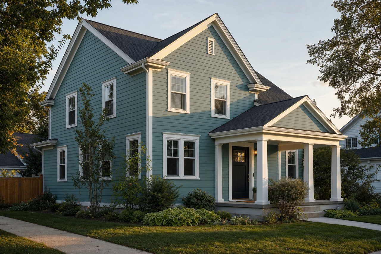 Liquid Jade by Valspar on exterior