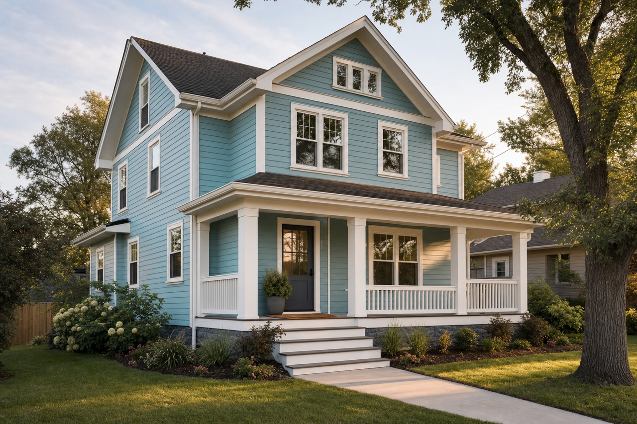 Fresh Basin by Valspar on exterior