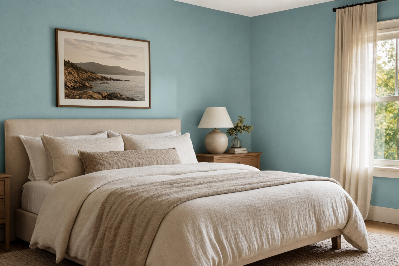 Sea Song by Valspar on interiors