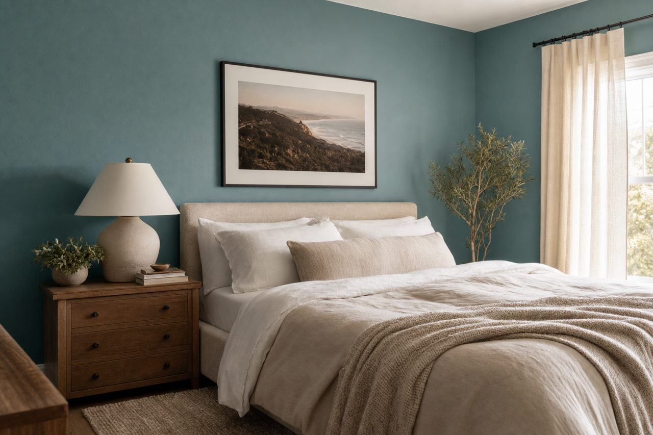 Ocean Voyage by Valspar on interiors