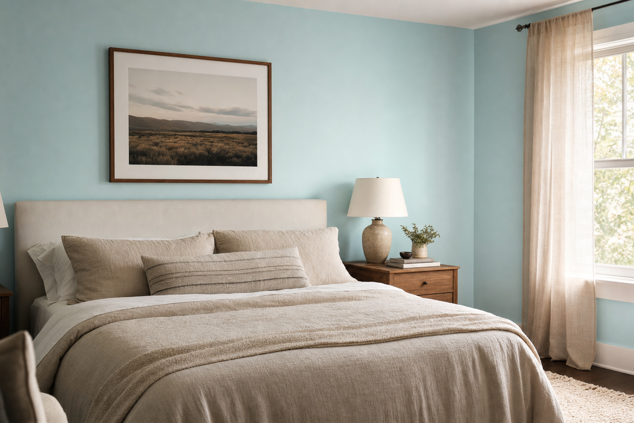 River Mist by Valspar on interiors
