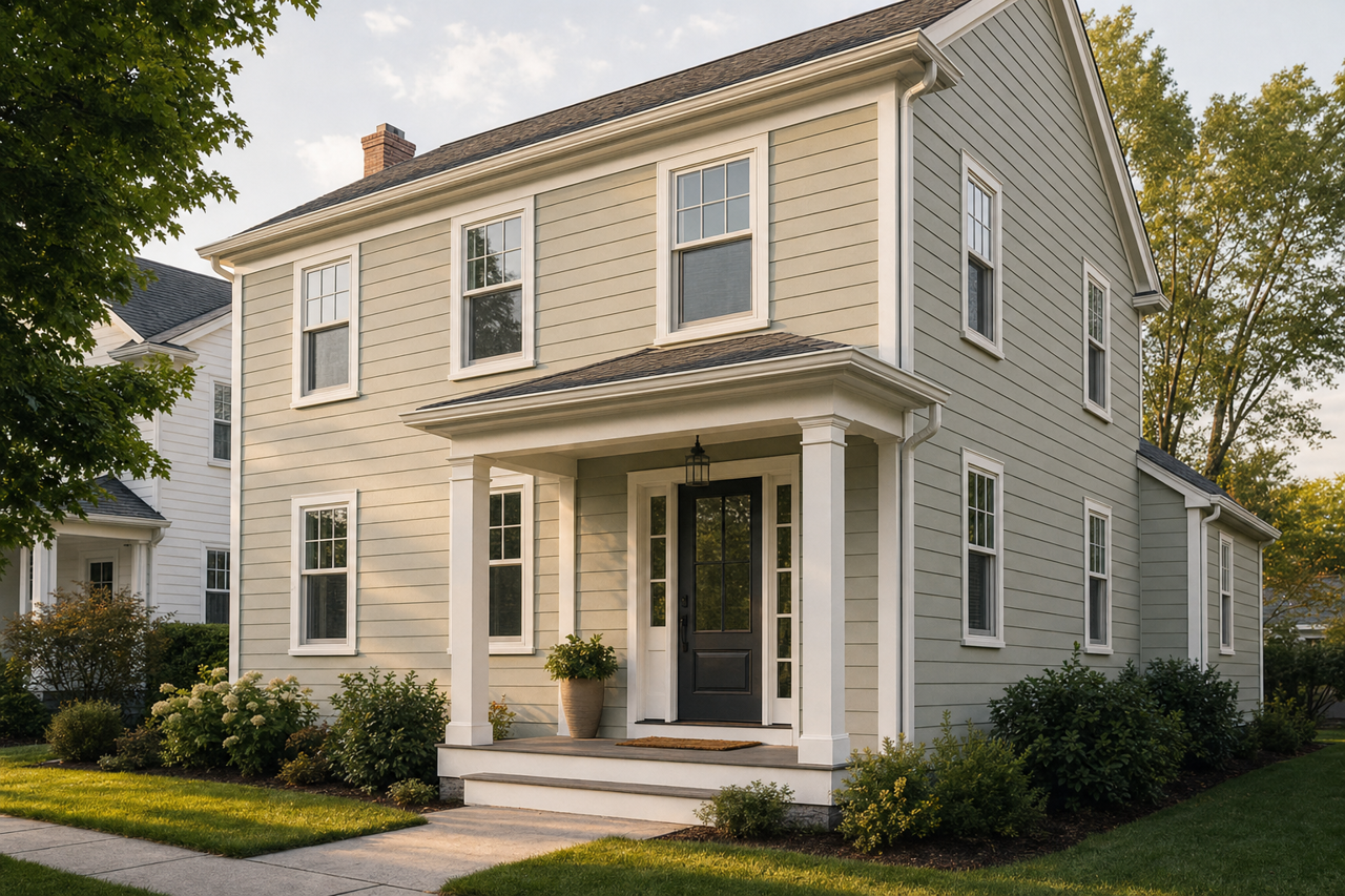 Green Tea Leaves by Valspar on exterior