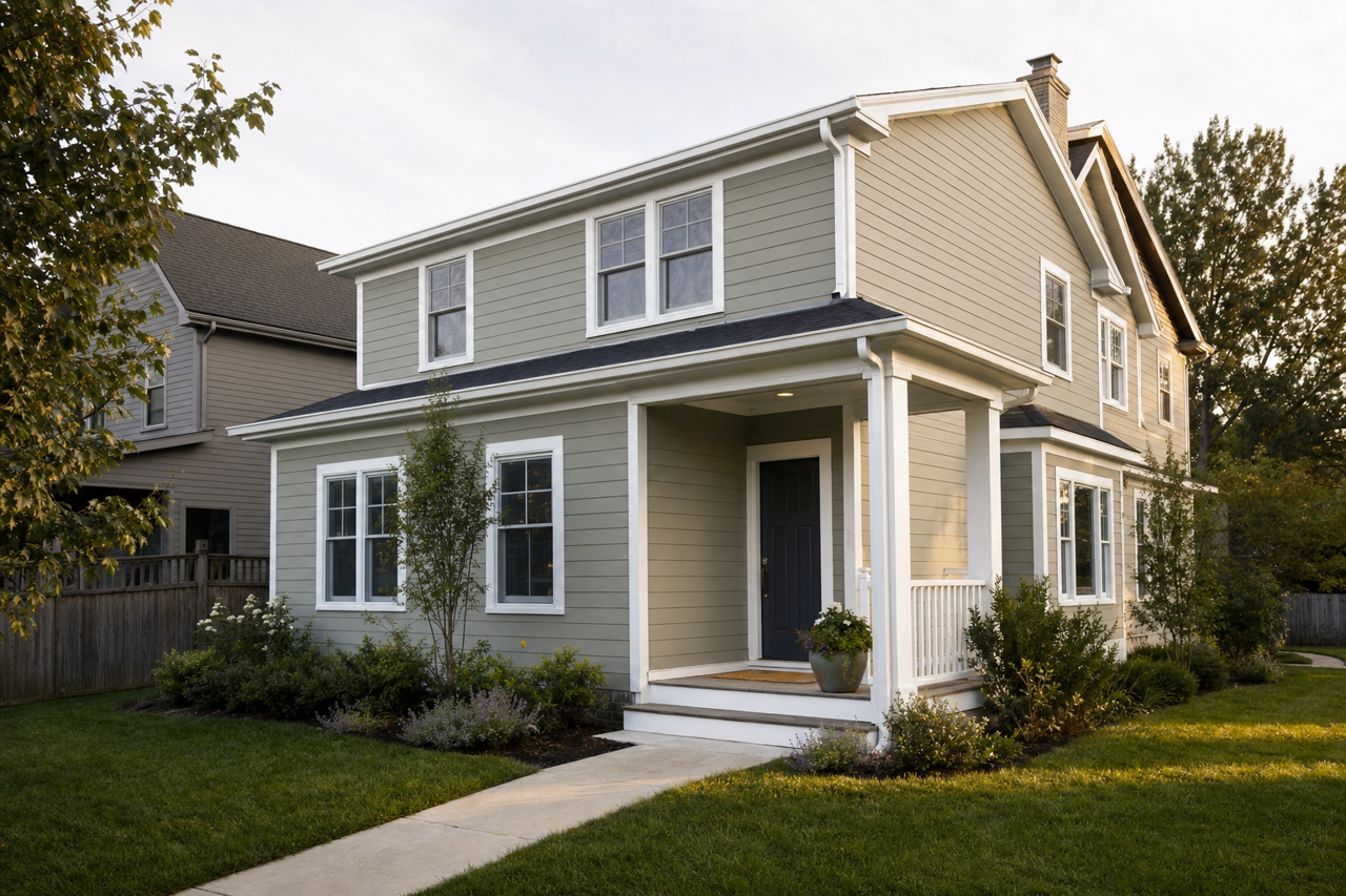 Tuscan Olive by Valspar on exterior