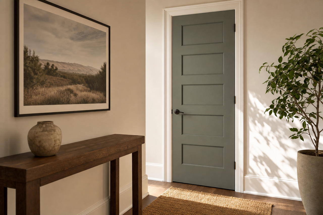 Flora by Valspar on interior-doors