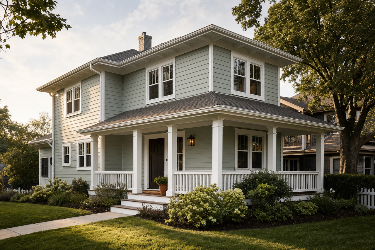 Favourite Jade by Valspar on exterior