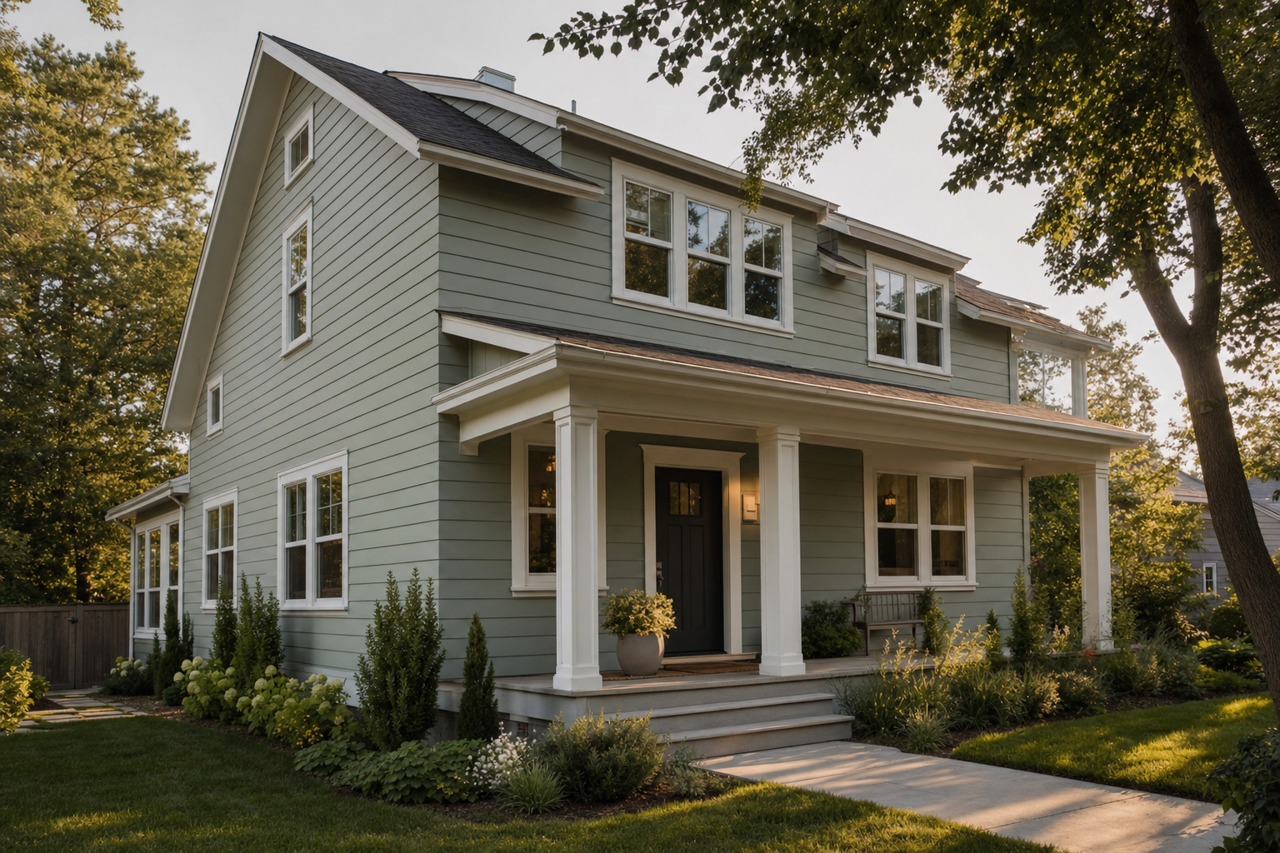 Field of Pines by Valspar on exterior