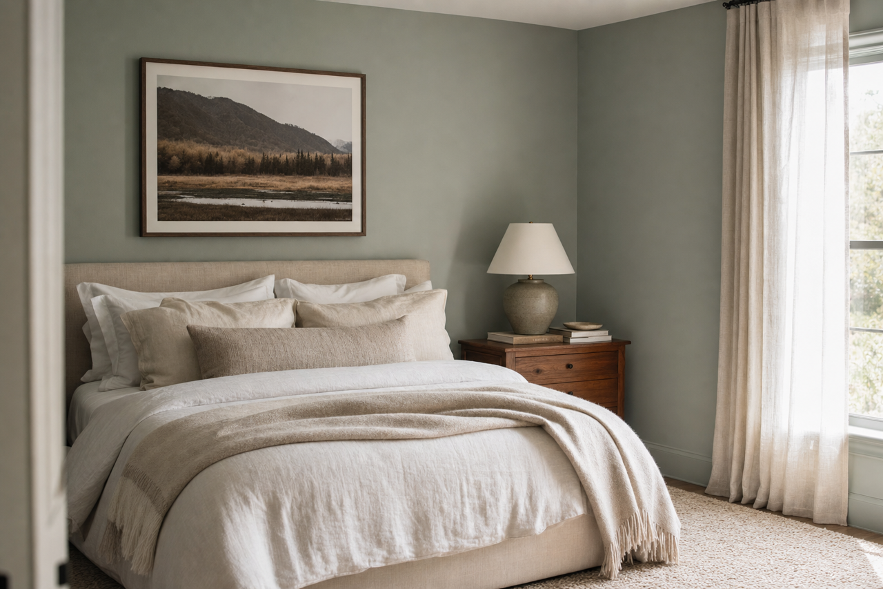 Field of Pines by Valspar on interiors