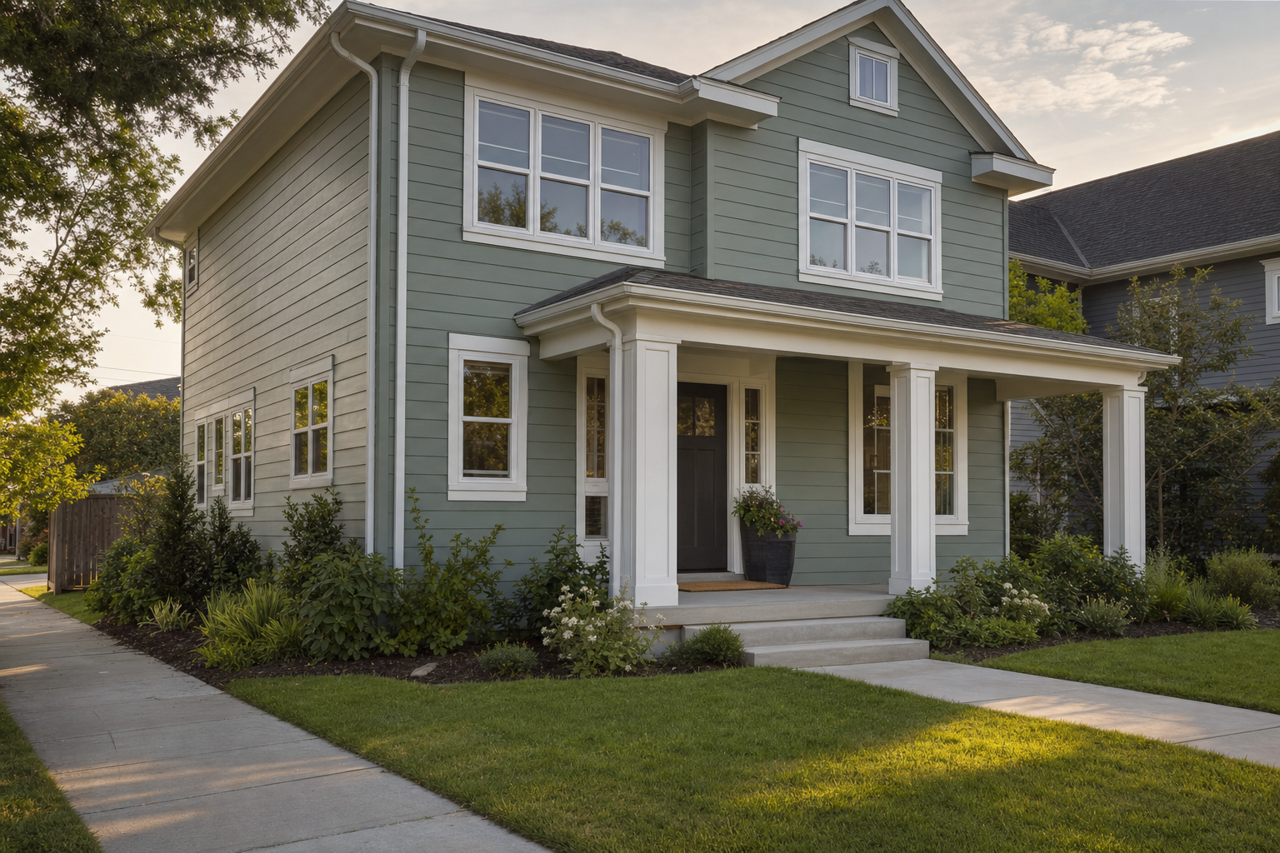Blueridge Fir by Valspar on exterior