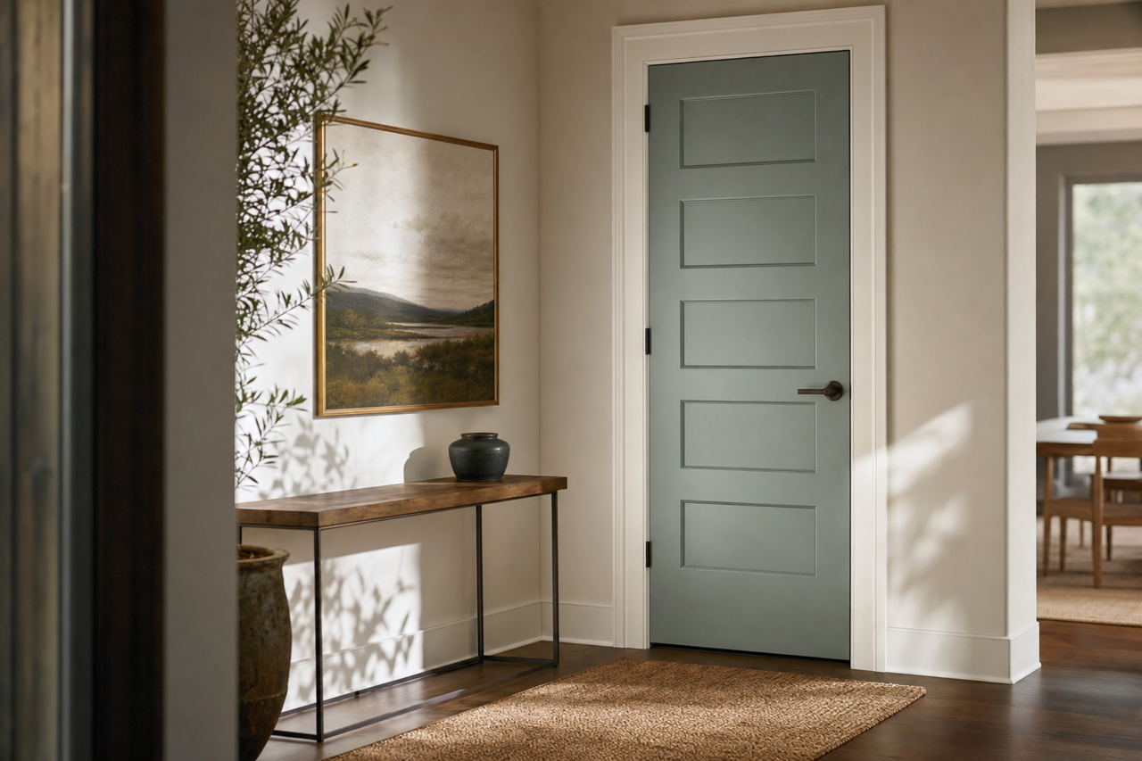 Blueridge Fir by Valspar on interior-doors