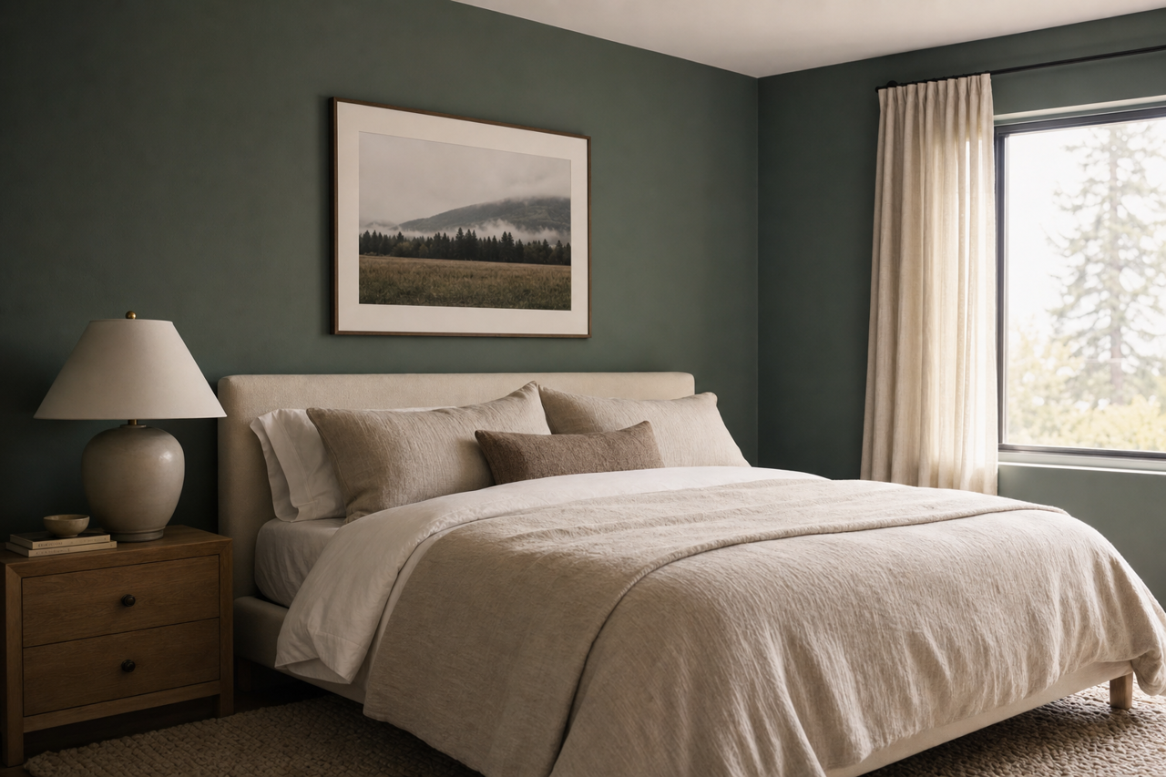 Canadian Fir by Valspar on interiors