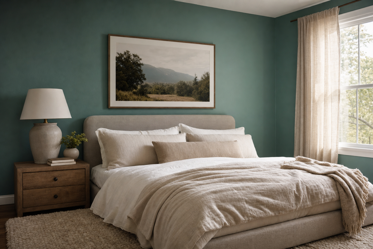 Moonlit Surf by Valspar on interiors