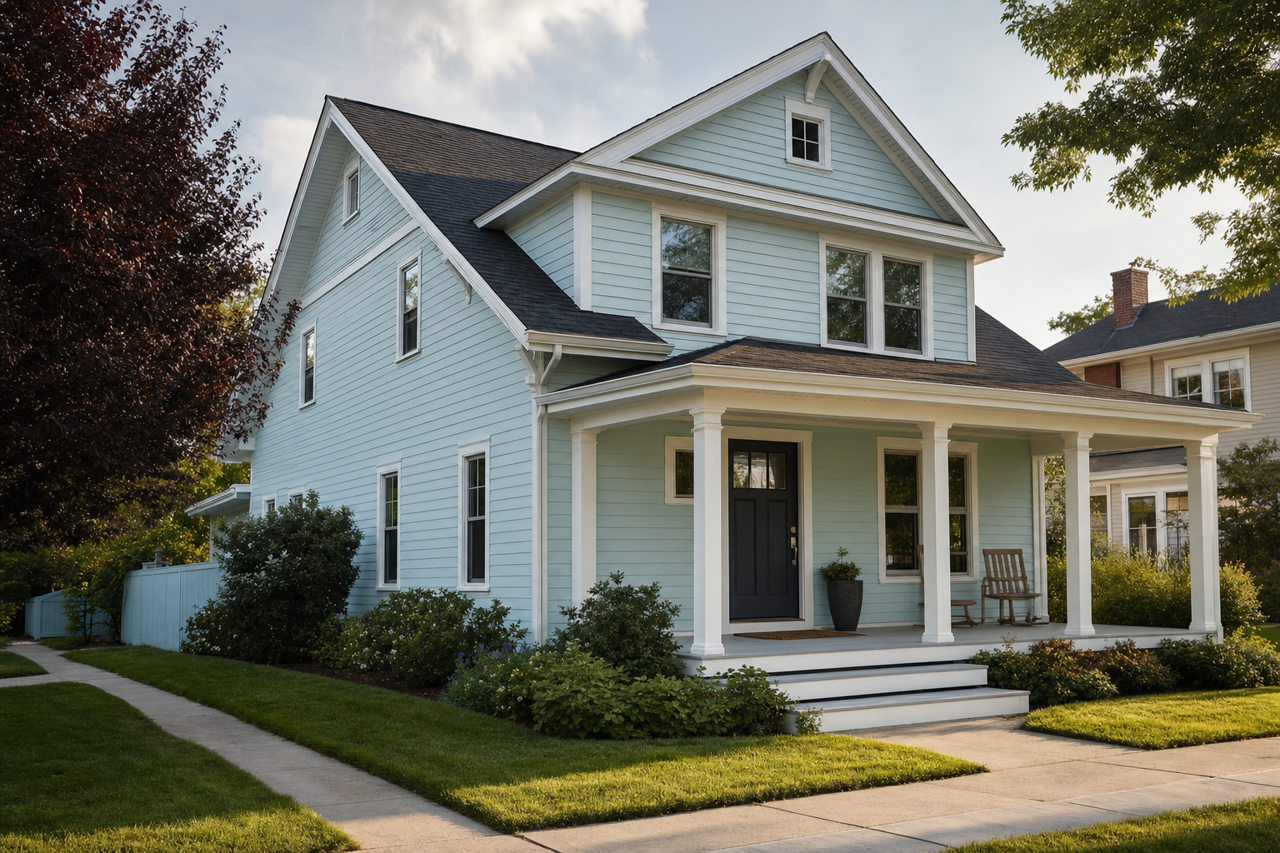 Tropical Spray by Valspar on exterior
