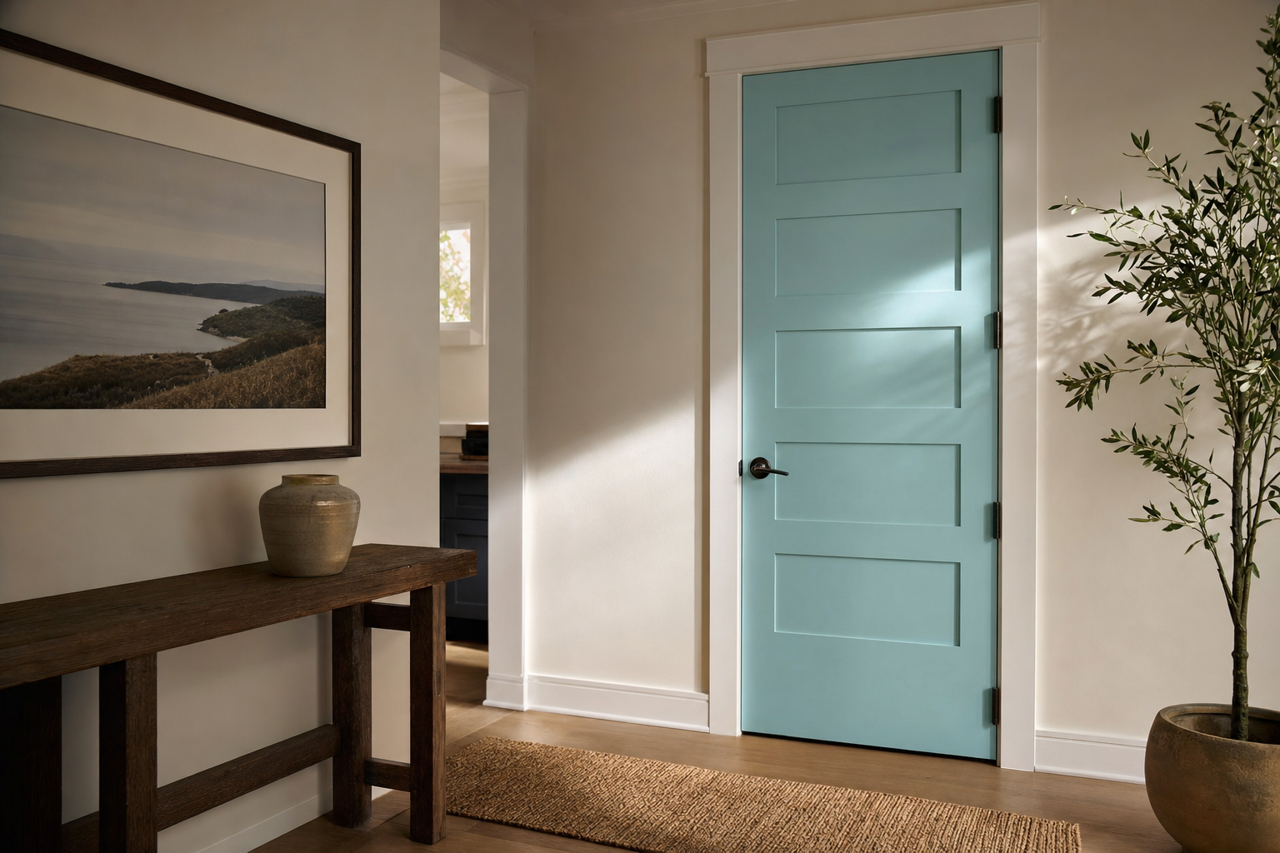 Sea Seeker by Valspar on interior-doors