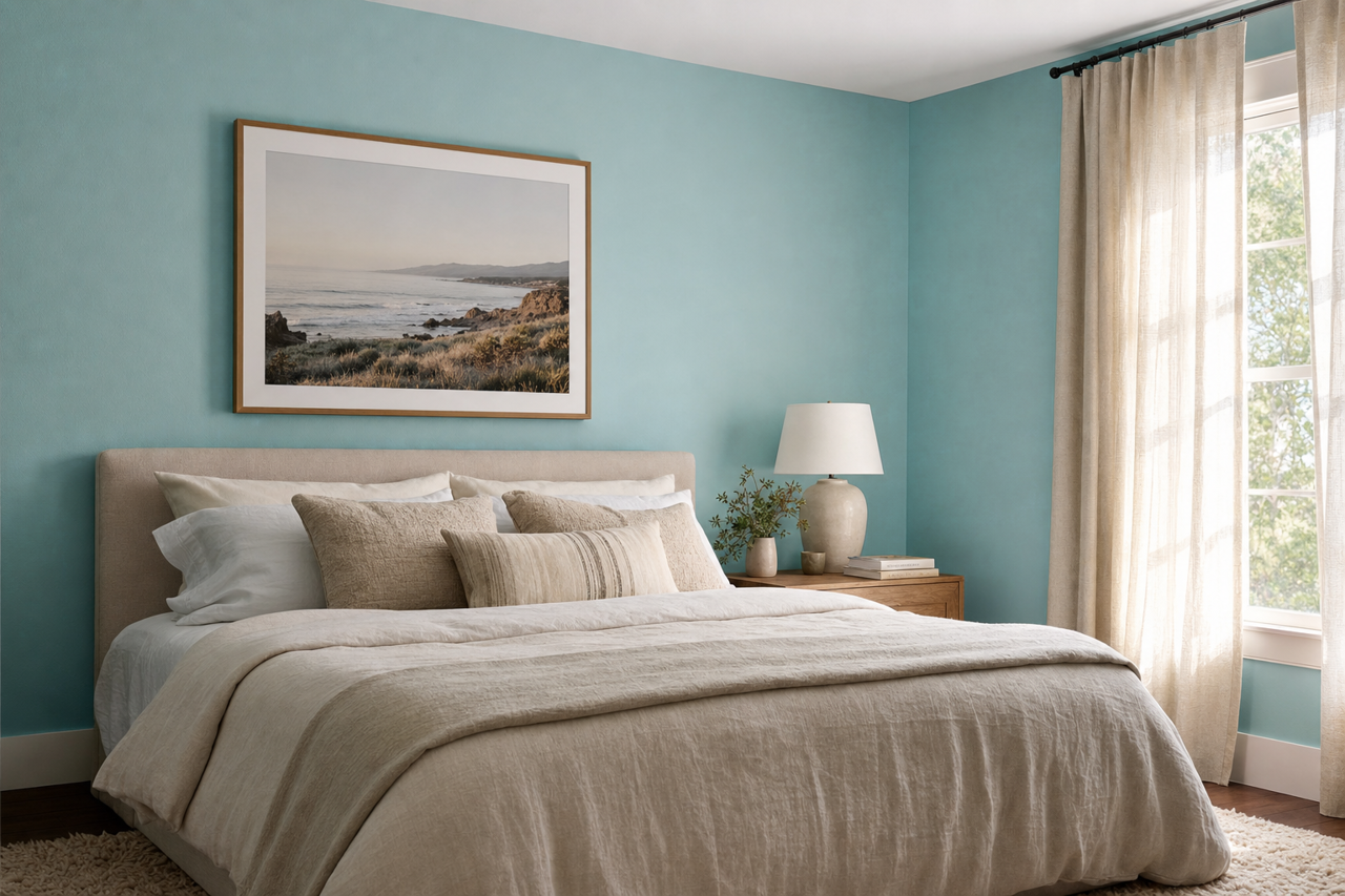 Sea Seeker by Valspar on interiors