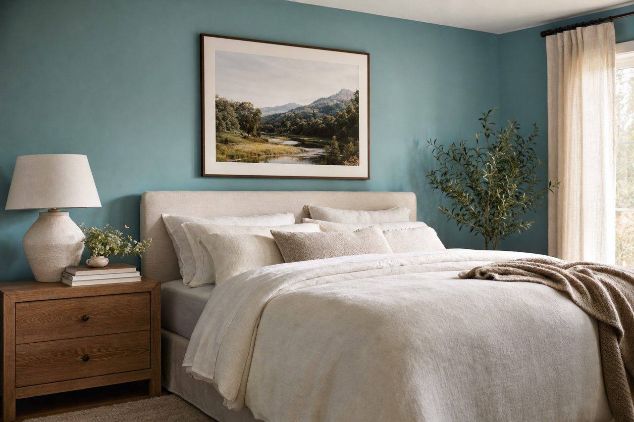 Gone Fishing by Valspar on interiors