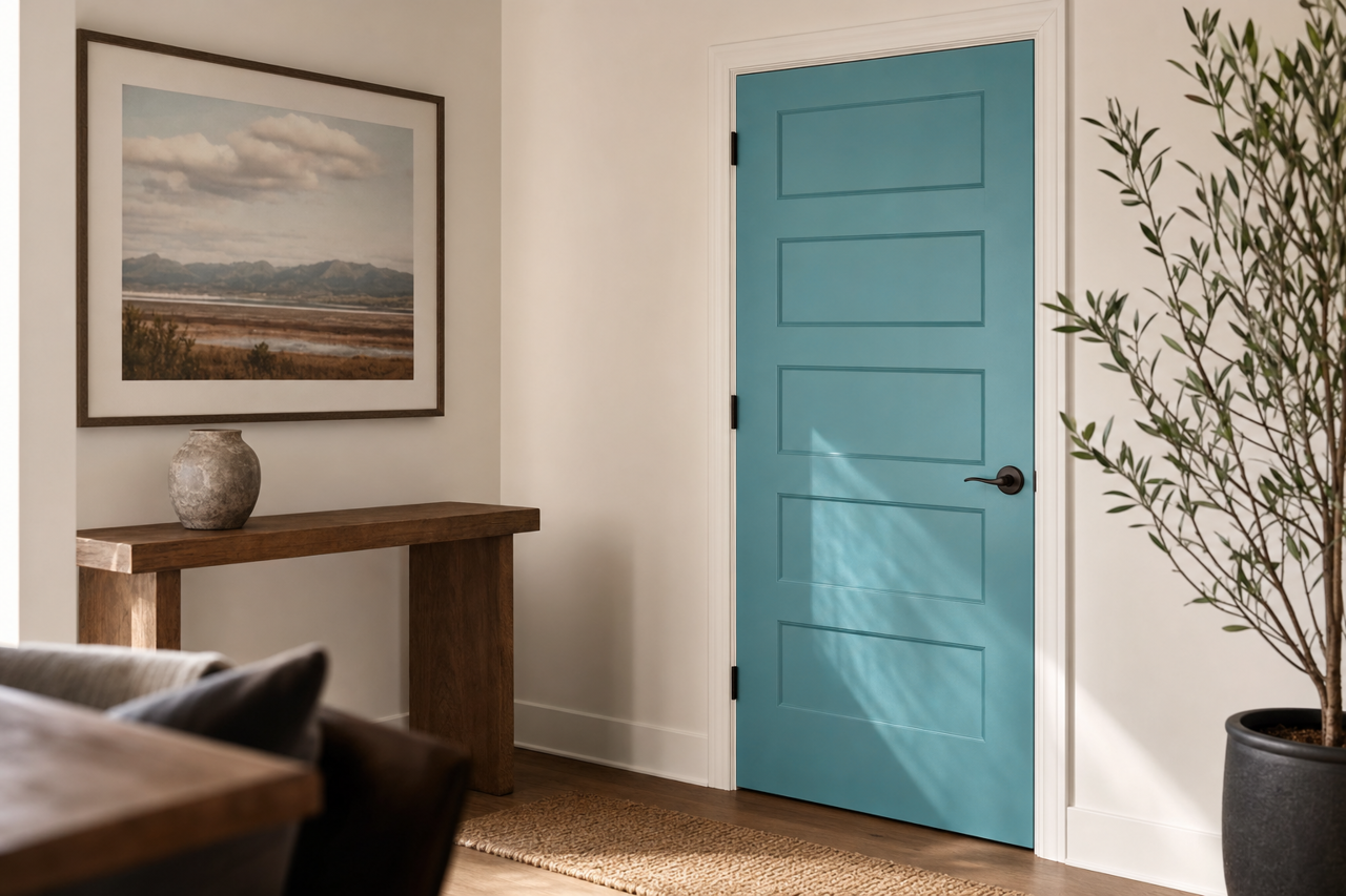 Tropical Oasis by Valspar on interior-doors