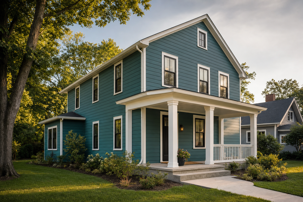 Ocean Slumber by Valspar on exterior