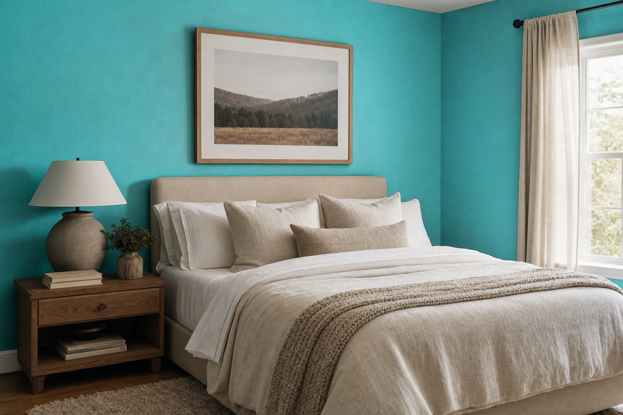 Rushing Stream by Valspar on interiors