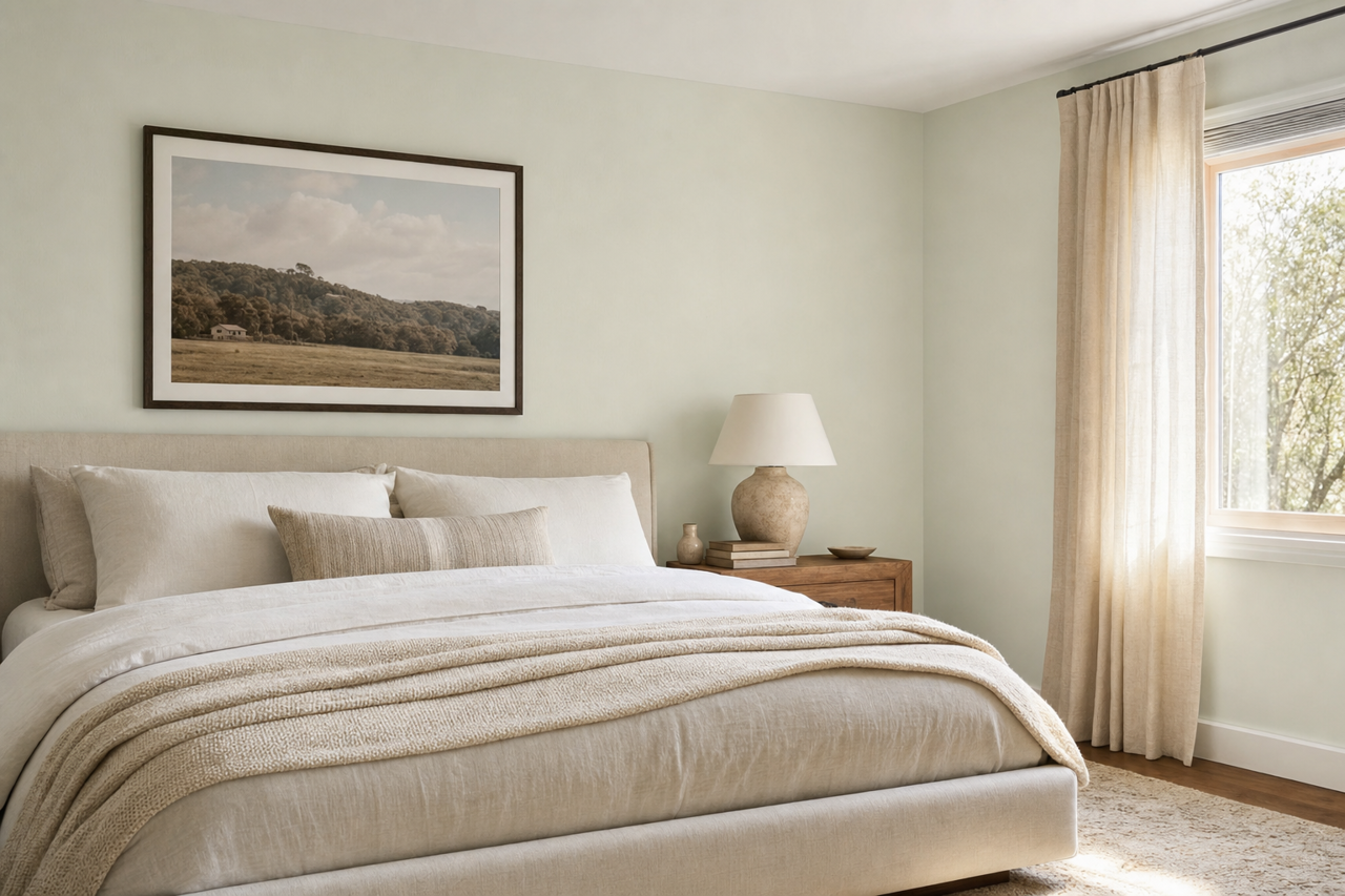 Wave's Crest by Valspar on interiors
