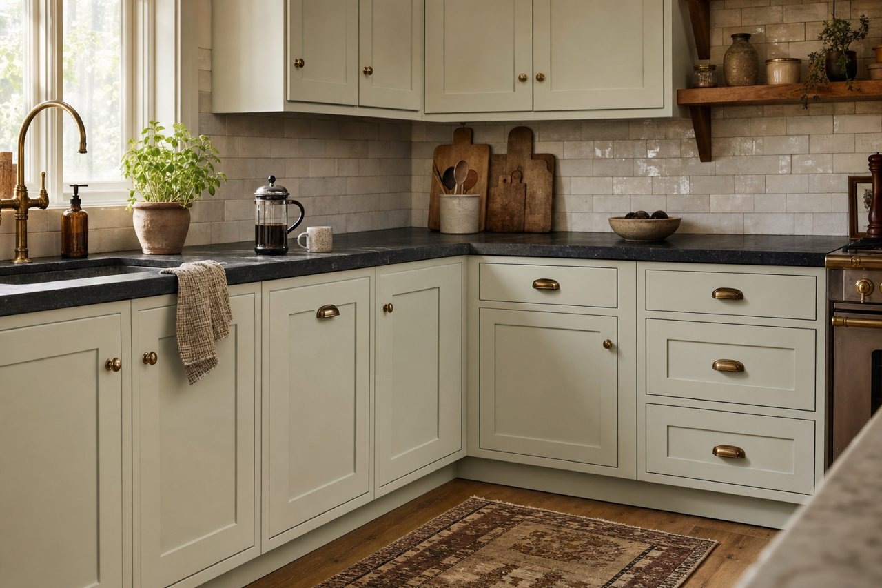 Ante Meridian by Valspar on cabinets