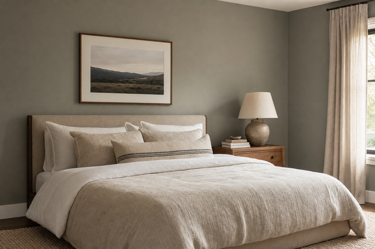 Murky Sage by Valspar on interiors